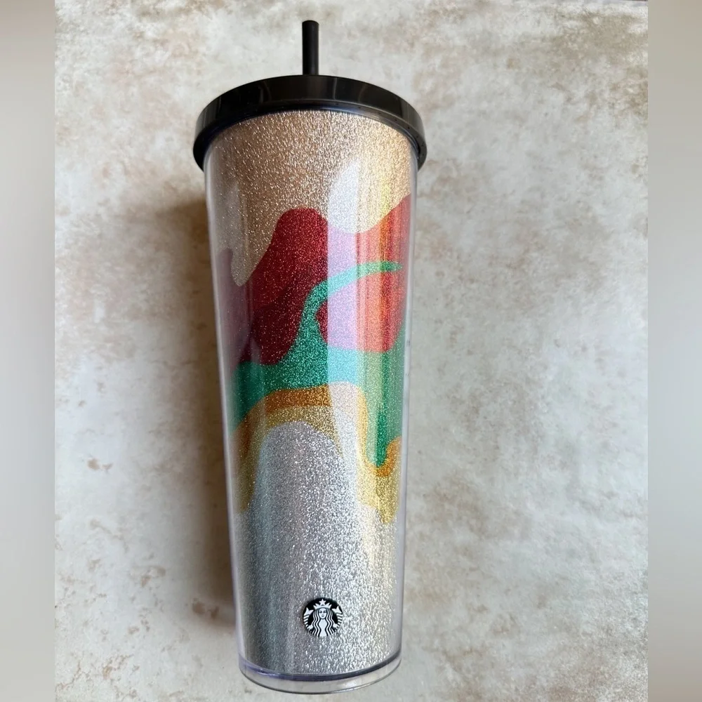 Starbucks Sand Flow‎ Glitter Venti Acrylic Cup 24oz